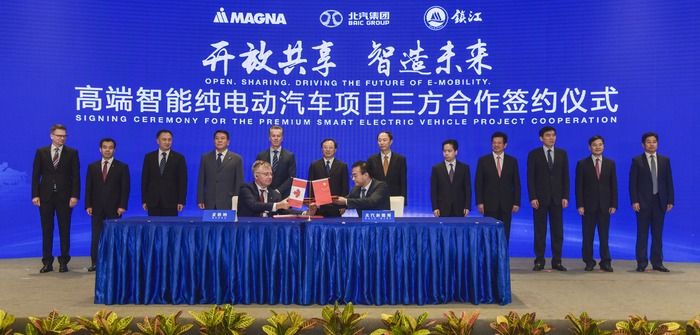 Magna signs two joint ventures to build electric vehicles