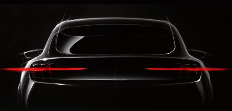 Ford offers teaser of Mustang-inspired EV