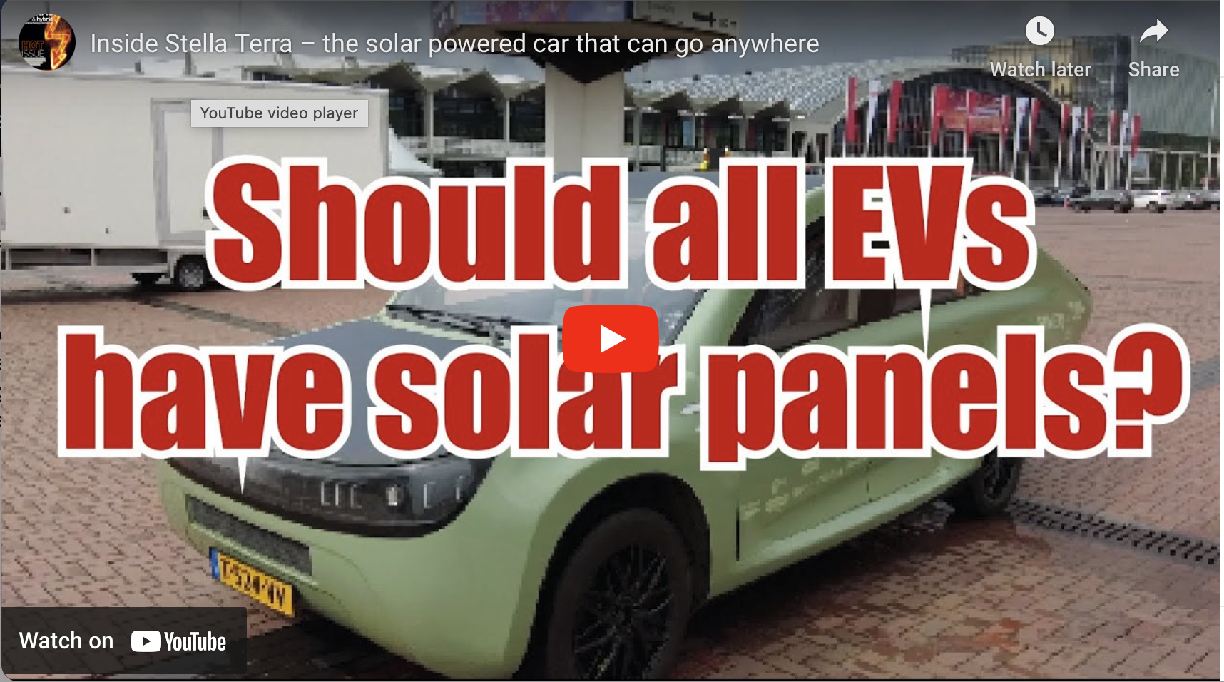 VIDEO: Inside Stella Terra – the solar-powered car that can go anywhere -  Electric & Hybrid Vehicle Technology International