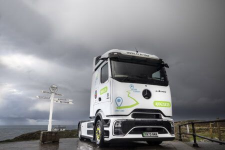 Mercedes-Benz eActros 600 completes first electric HGV journey from John O’Groats to Land’s End